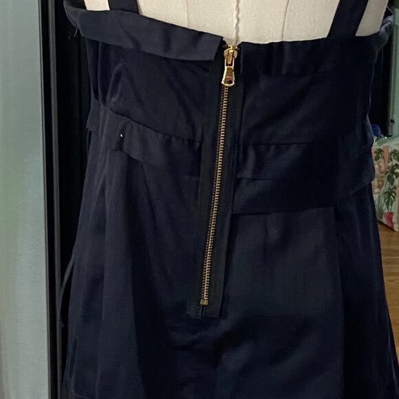 Marc By Marc Jacobs peplum pleated Black blouse Size 6 - Picture 8 of 13